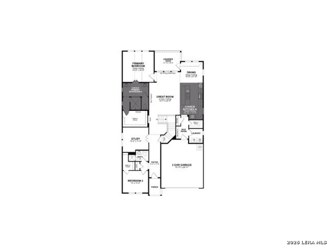2D floor plan layout of this home in , Schertz, TX (Image 2).