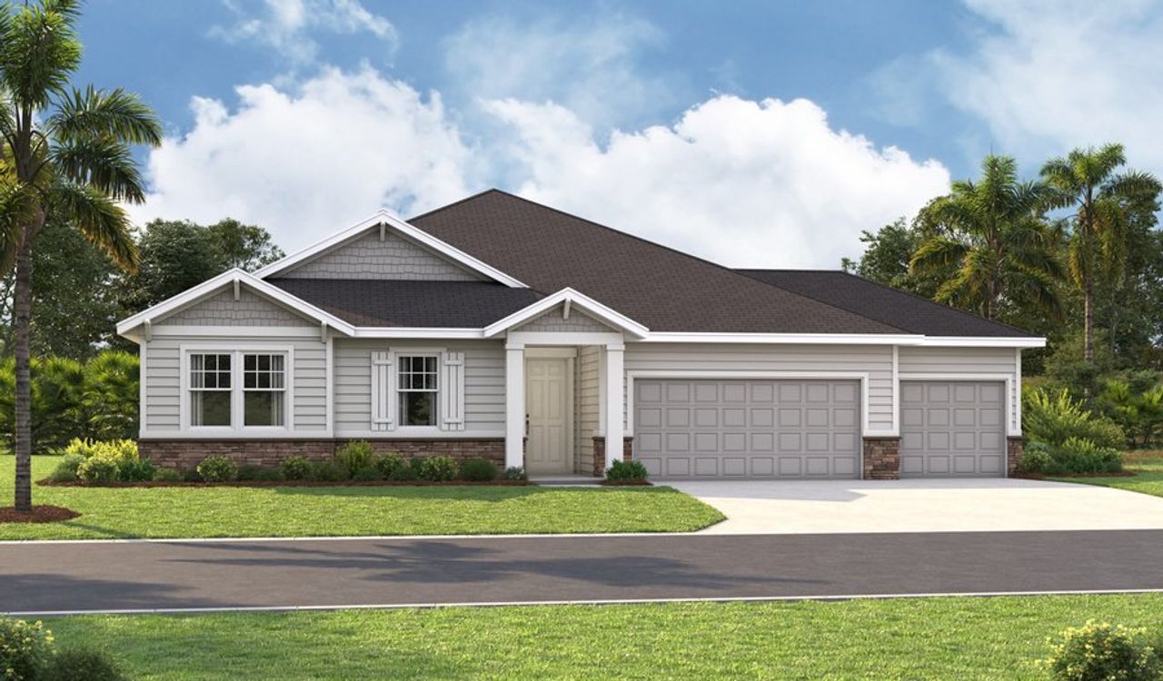 Daniel-J21D-JAX Master 3-car Elevation L Daniel-J21D-JAX Master 3-car Elevation L