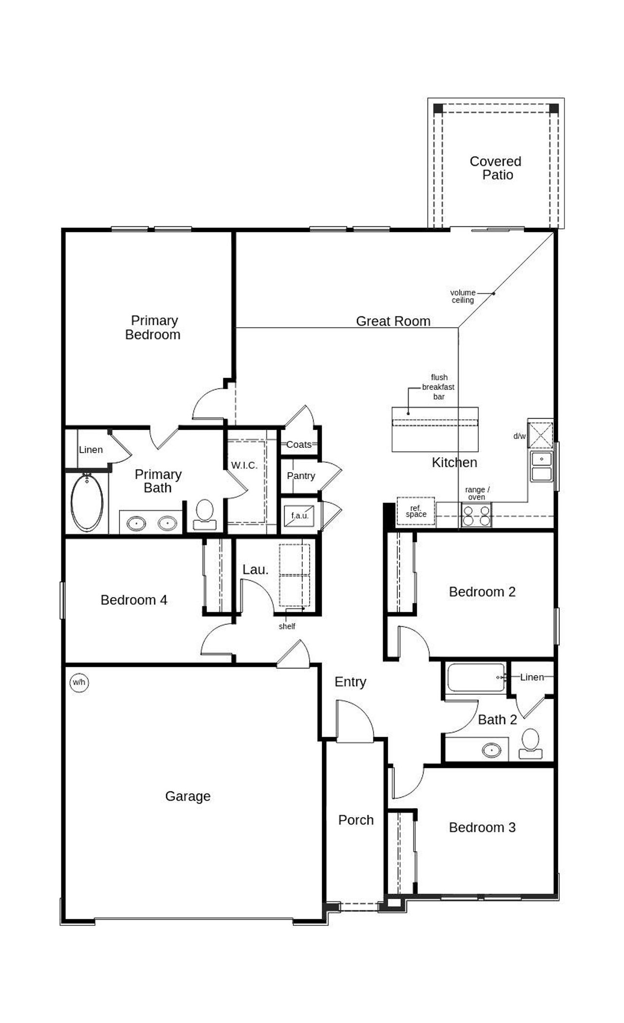 2D floor plan layout of this home in Bellbrooke, Jacksonville, FL (Image 2). 2D floor plan layout of this home in Bellbrooke, Jacksonville, FL (Image 2).