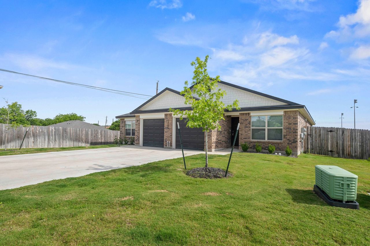 Representative exterior photo of a completed home built from the The Austin by Flintrock Builder in Tejas Pointe, Harker Heights, TX (Image 2).