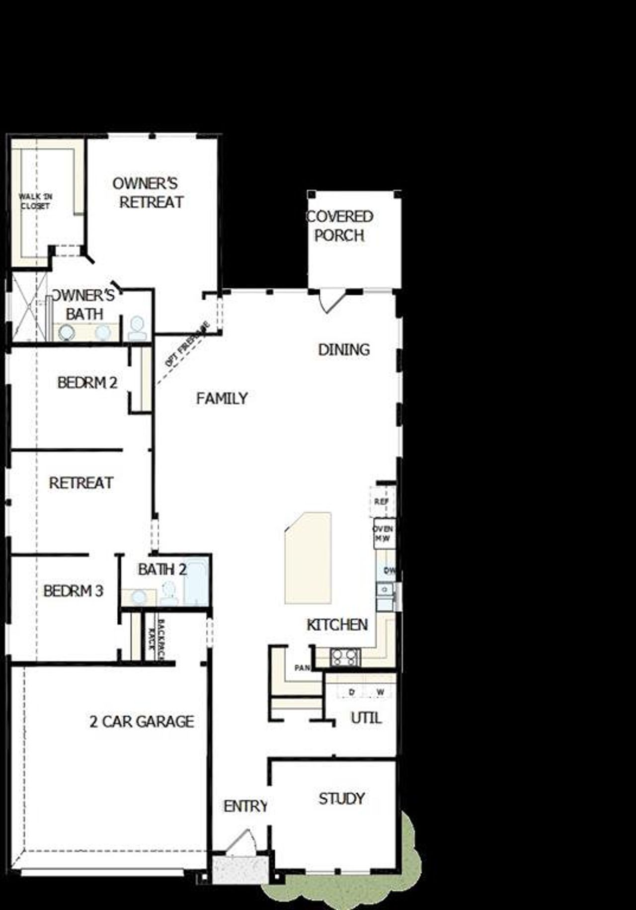 2D floor plan layout of this home in Creekshaw – Classic, Royse City, TX (Image 2). 2D floor plan layout of this home in Creekshaw – Classic, Royse City, TX (Image 2).