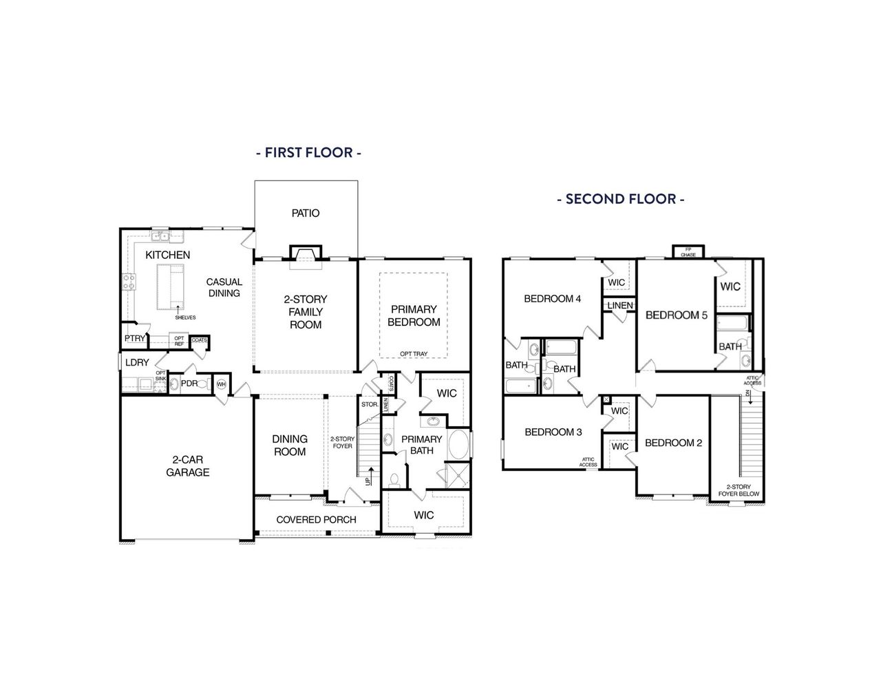 2D floor plan layout of this home in Spring Creek, Monroe, GA (Image 2).