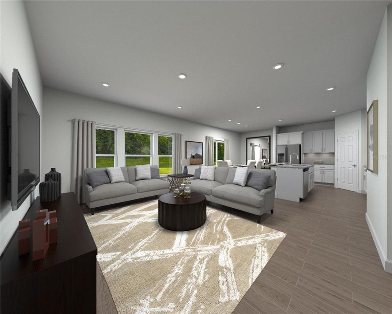 Furnished interior view inside a new home in Bradbury Creek - Classic Series, Haines City (Image 2).