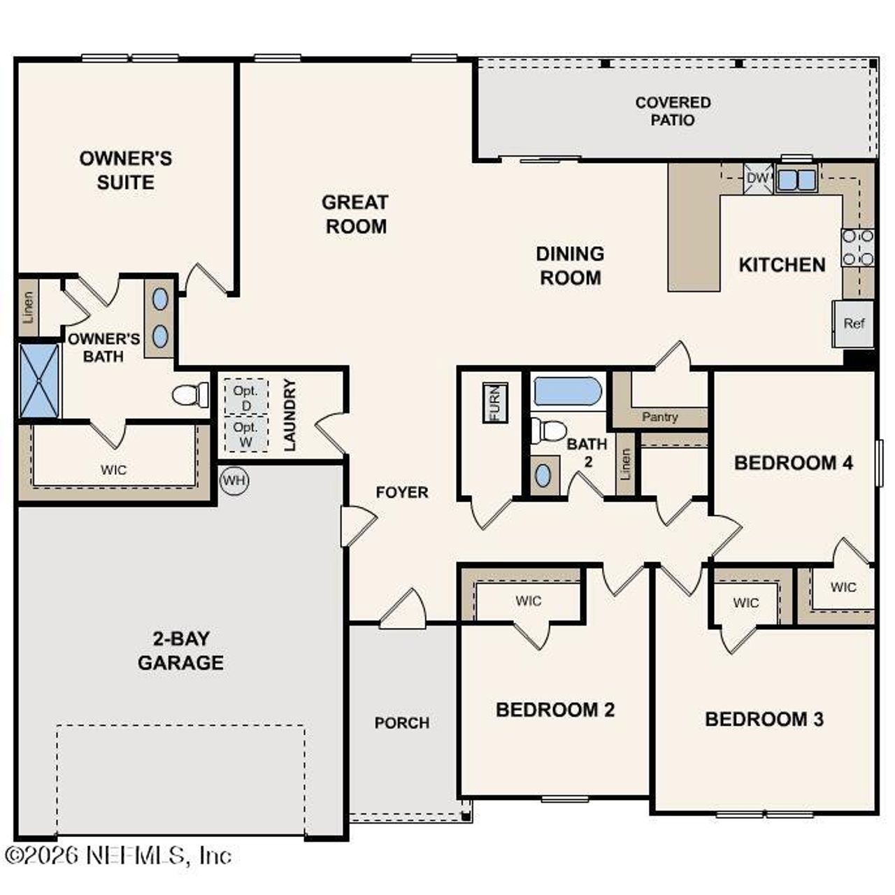 2D floor plan layout of this home in , Palatka, FL (Image 2).