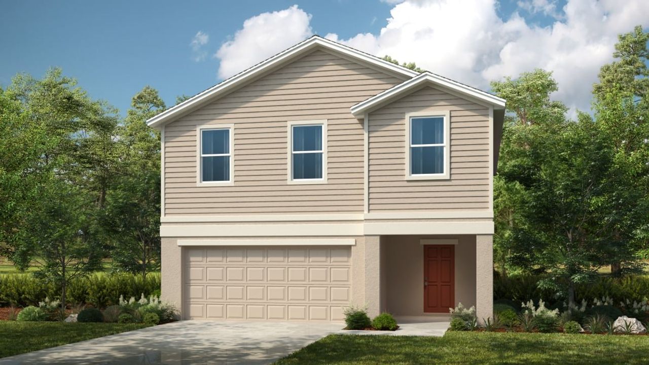 Representative exterior photo of a completed home built from the Eagle by Taylor Morrison in Coasterra Community Group Page, Palmetto, FL (Image 2). Representative exterior photo of a completed home built from the Eagle by Taylor Morrison in Coasterra Community Group Page, Palmetto, FL (Image 2).