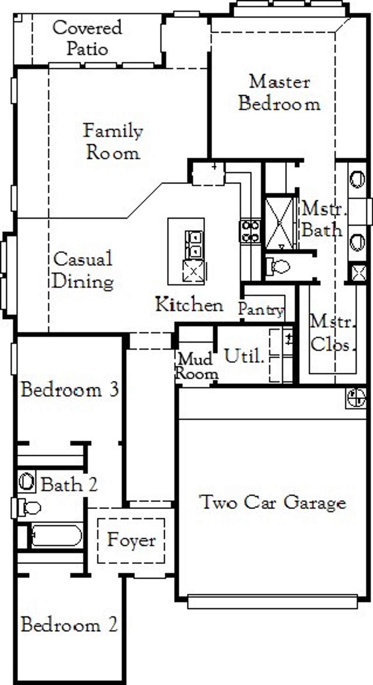 2D floor plan layout for the Kendalia - Single Family Homes by Coventry Homes in Rhine Valley, Schertz, TX (Image 2). 2D floor plan layout for the Kendalia - Single Family Homes by Coventry Homes in Rhine Valley, Schertz, TX (Image 2).