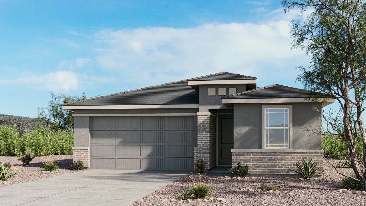Representative exterior photo of a completed home built from the Hazel by Taylor Morrison in Saddleback, Peoria, AZ (Image 2).
