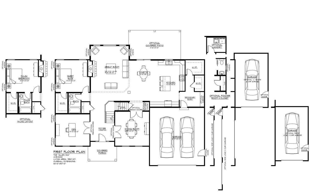 2D floor plan layout of this home in Birdsong Estates, Orchard Park, NY (Image 2).