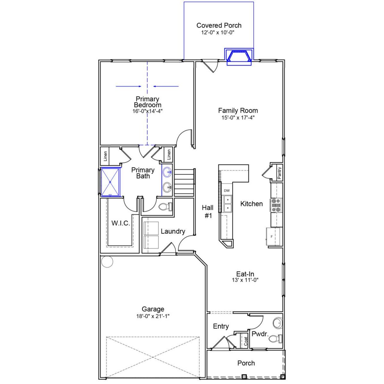2D floor plan layout of this home in Winston Point, Gilbert, SC (Image 2). 2D floor plan layout of this home in Winston Point, Gilbert, SC (Image 2).