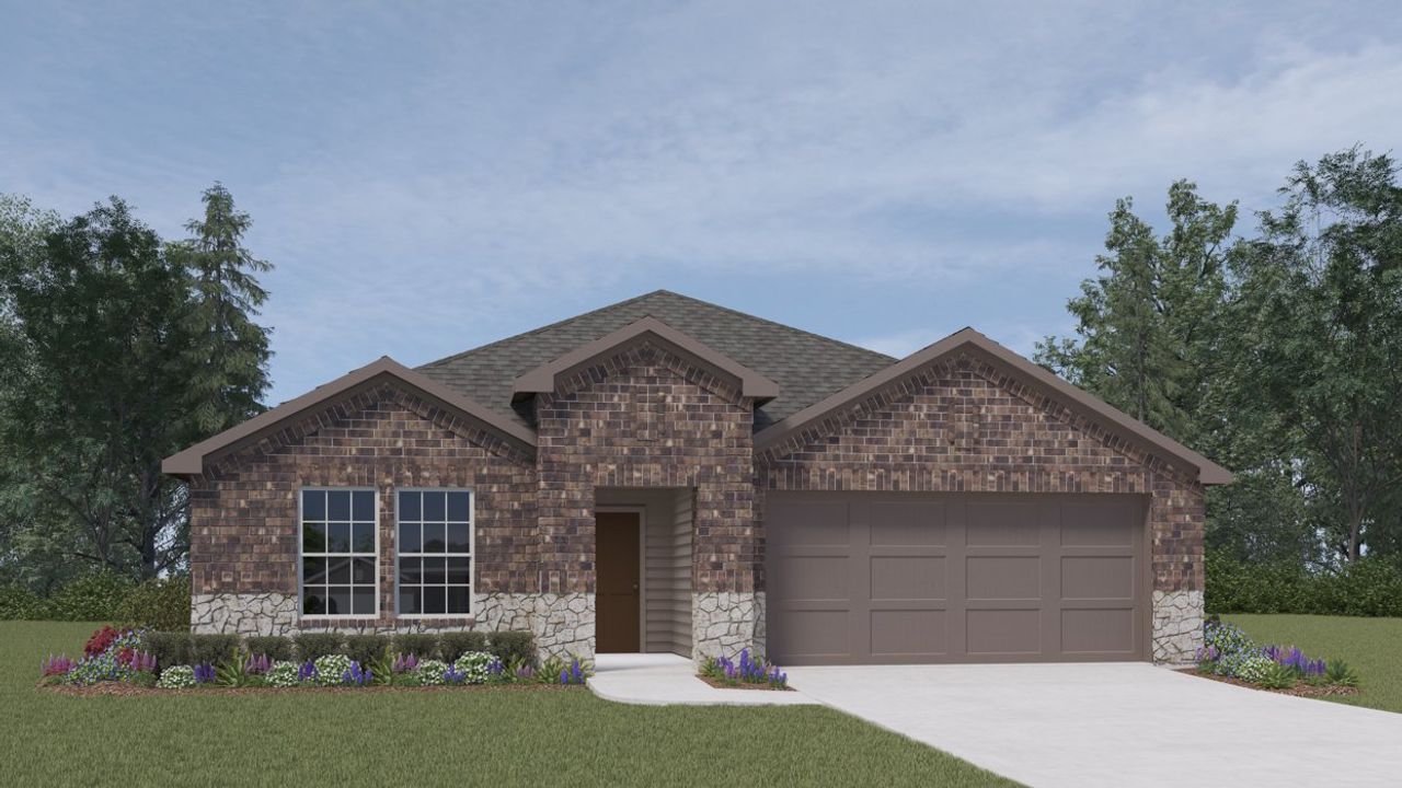 Representative exterior photo of a completed home built from the Elgin by D.R. Horton in Crane Crossing, Crandall, TX (Image 2).