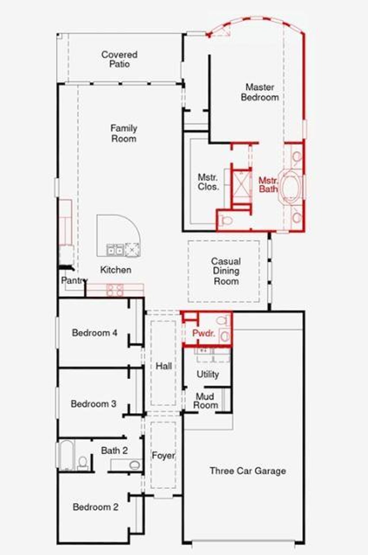 2D floor plan layout of this home in The Trails, New Caney, TX (Image 2). 2D floor plan layout of this home in The Trails, New Caney, TX (Image 2).