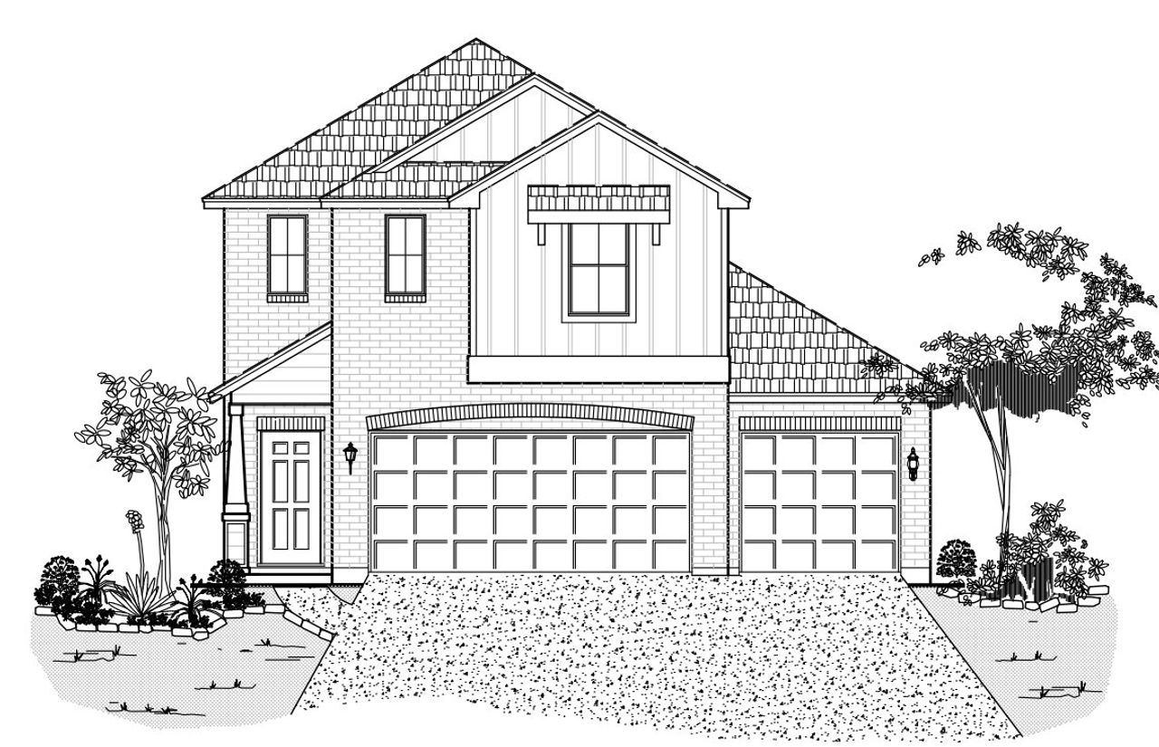 Image 2 representing the Floor Plan 2108 by Colina Homes in Rollingbrook Estates, Baytown, TX.