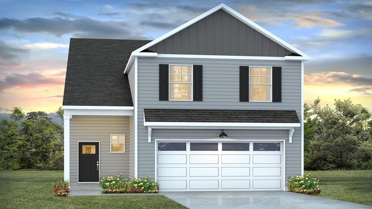 Representative exterior photo of a completed home built from the Wren by D.R. Horton in Altama, Brunswick, GA (Image 2).