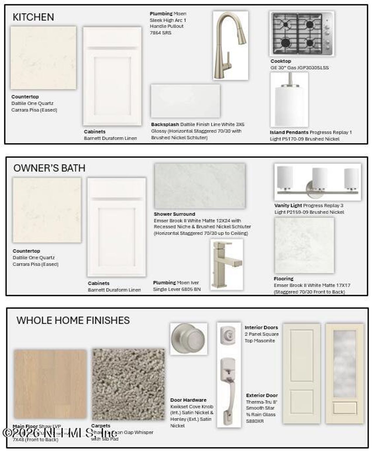 Sample of building materials used in homes in , Yulee (Image 2).