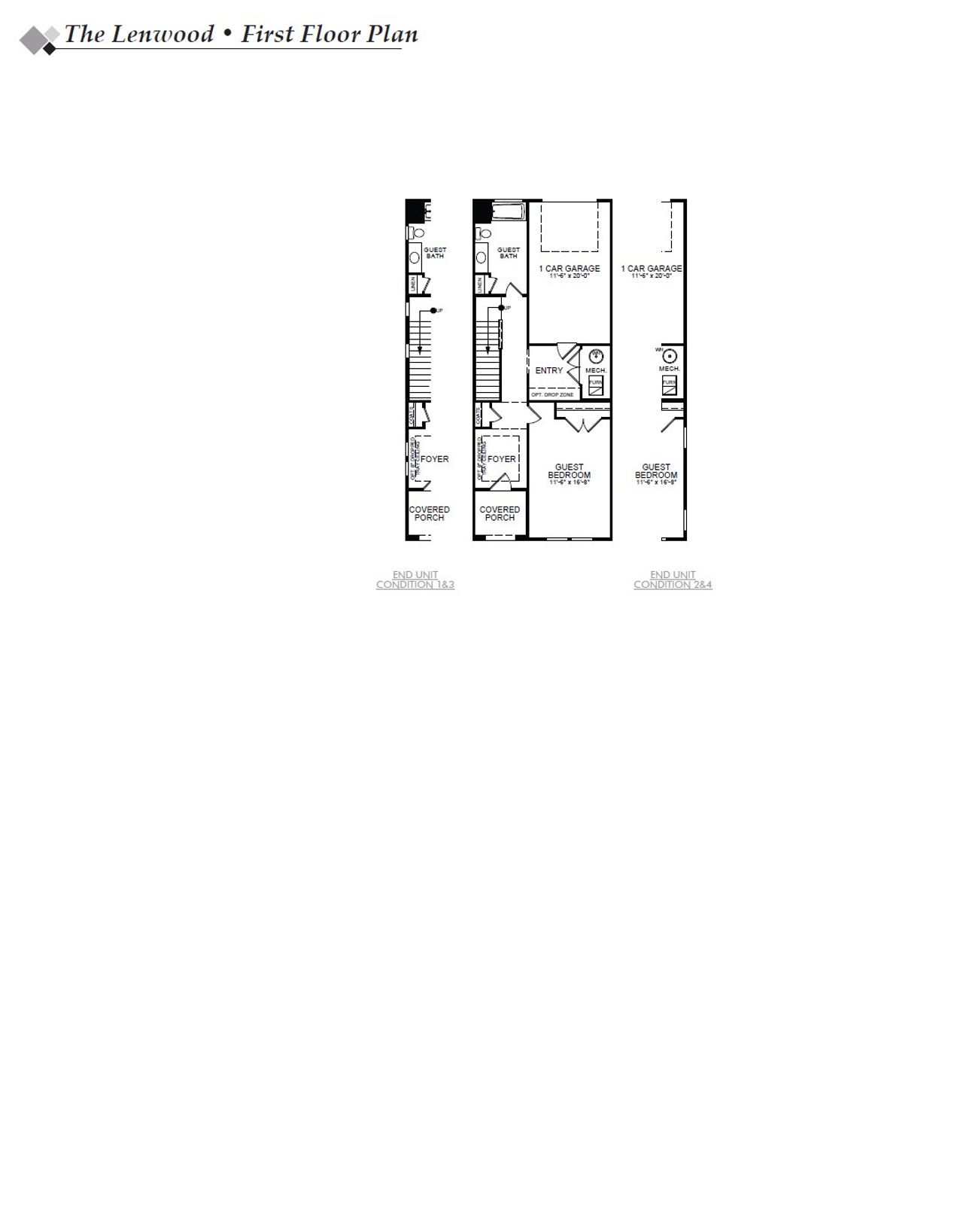 2D floor plan layout of this home in New Riverside Village, Bluffton, SC (Image 2).