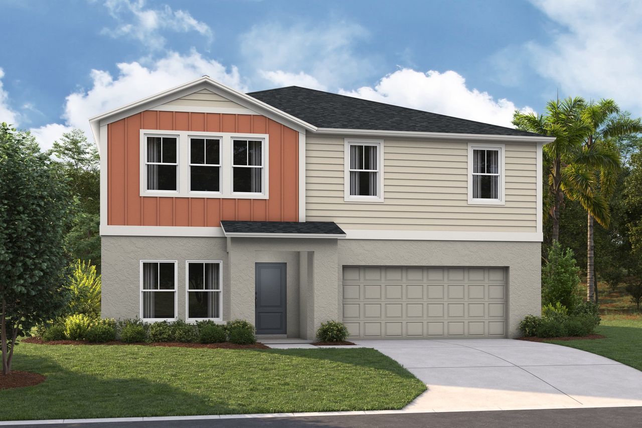 Representative exterior photo of a completed home built from the Gabriela by Casa Fresca Homes in Bellehaven, Belleview, FL (Image 2).