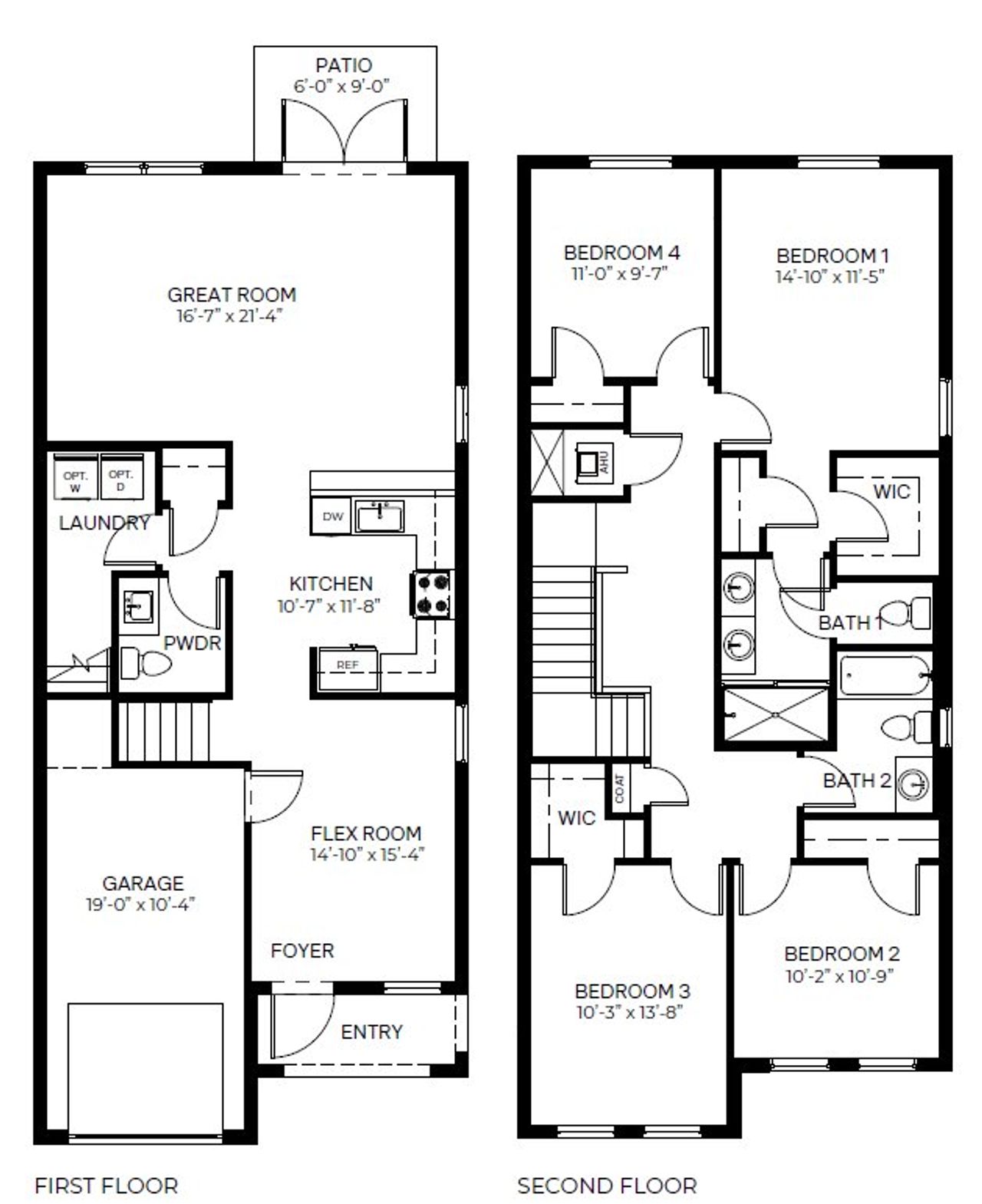 2D floor plan layout for the Westland by D.R. Horton in Vineyards, Davie, FL (Image 2). 2D floor plan layout for the Westland by D.R. Horton in Vineyards, Davie, FL (Image 2).