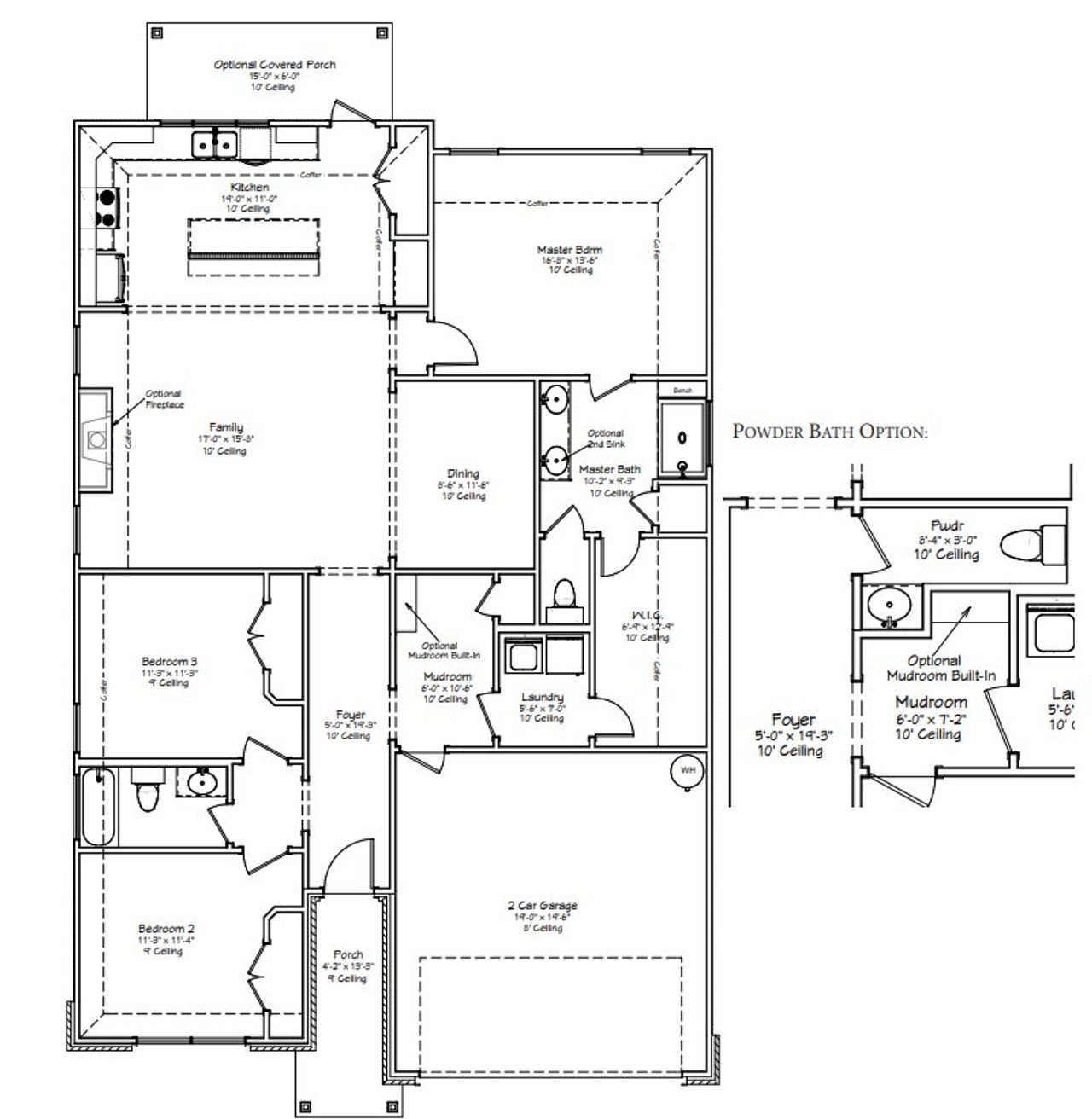 Image 2 representing the The Violet by Avonley Homes in Bonham Trace, Bryan, TX.