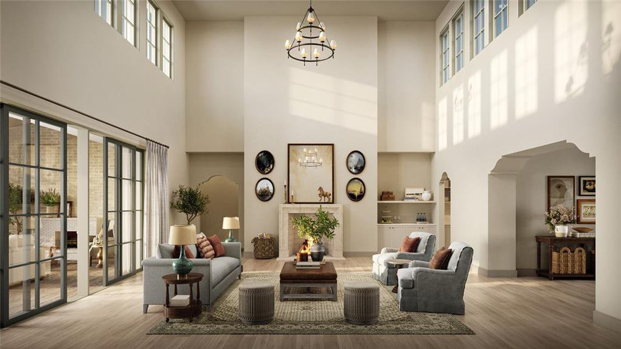 Furnished interior view inside a new home in , Dallas (Image 2).