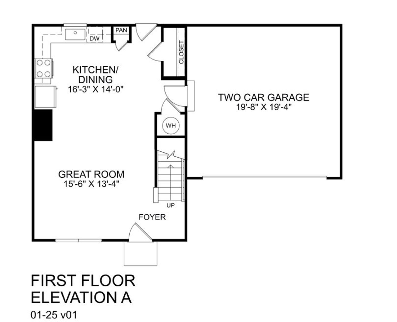 2D floor plan layout for the Aspen by Ryan Homes in Baker Grove, Moore, SC (Image 2). 2D floor plan layout for the Aspen by Ryan Homes in Baker Grove, Moore, SC (Image 2).