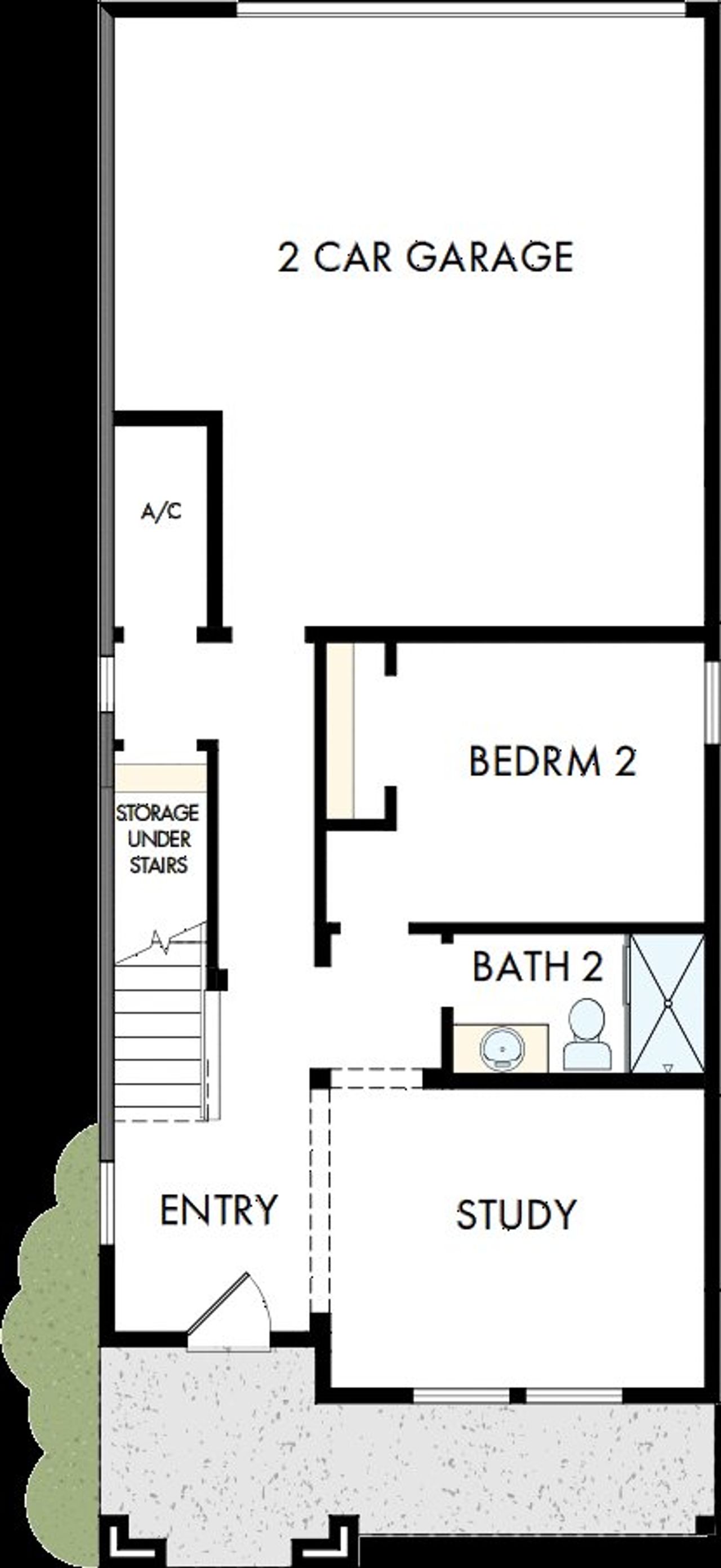 2D floor plan layout of this home in The Aurora Highlands The Pinnacle, Aurora, CO (Image 2).