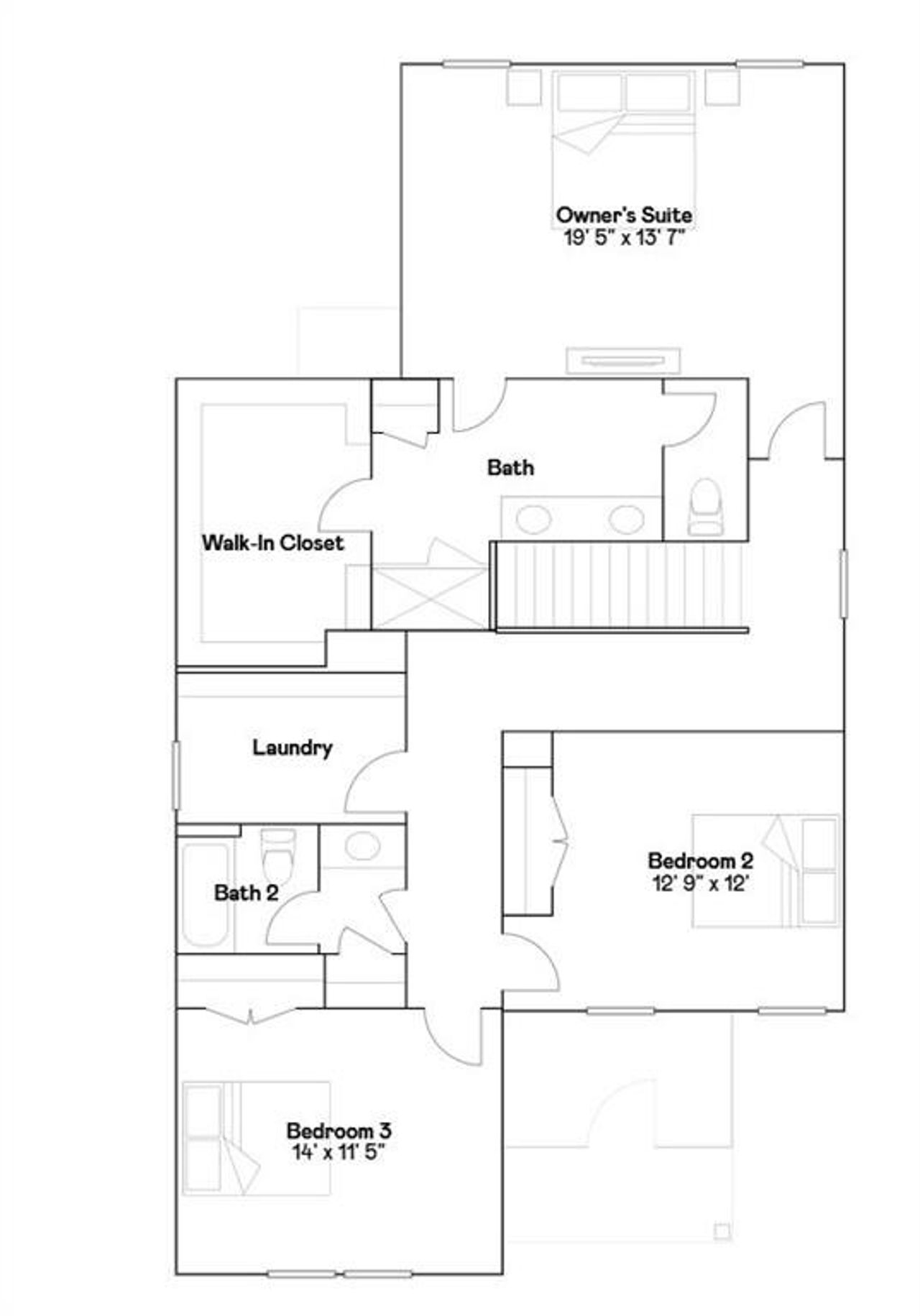 2D floor plan layout of this home in Lexington Meadows, Athens, GA (Image 2). 2D floor plan layout of this home in Lexington Meadows, Athens, GA (Image 2).