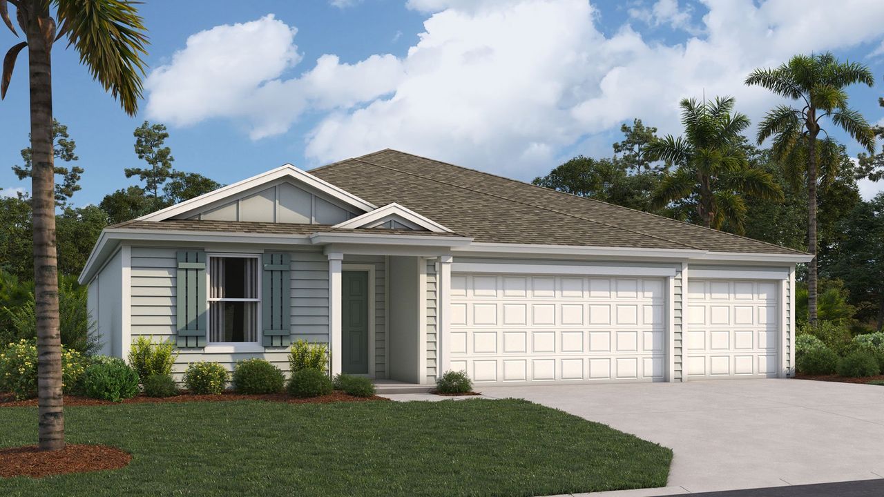Representative exterior photo of a completed home built from the Madison+ by D.R. Horton in The Arbors, Jacksonville, FL (Image 2).