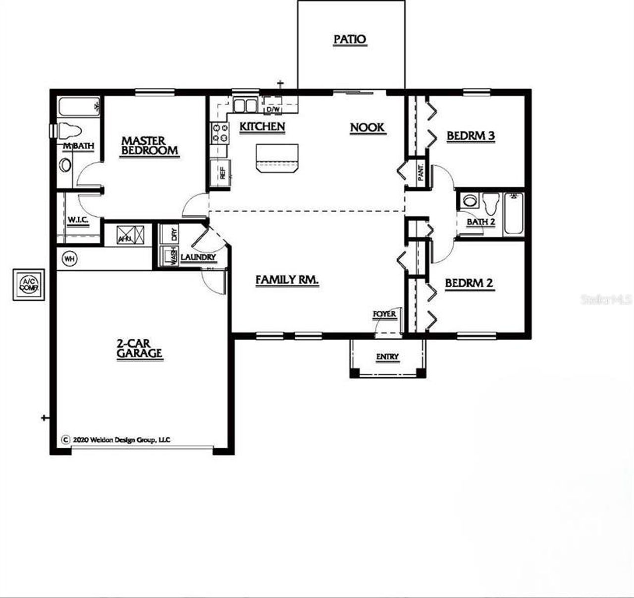 2D floor plan layout of this home in , Orange City, FL (Image 2).