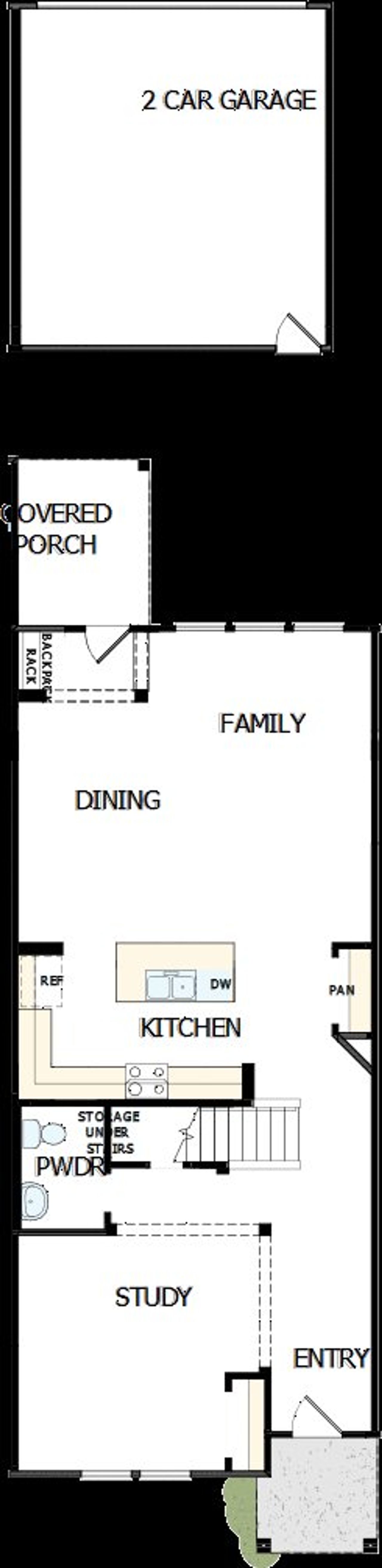 2D floor plan layout of this home in North Creek Village - Townhomes, Huntersville, NC (Image 2). 2D floor plan layout of this home in North Creek Village - Townhomes, Huntersville, NC (Image 2).