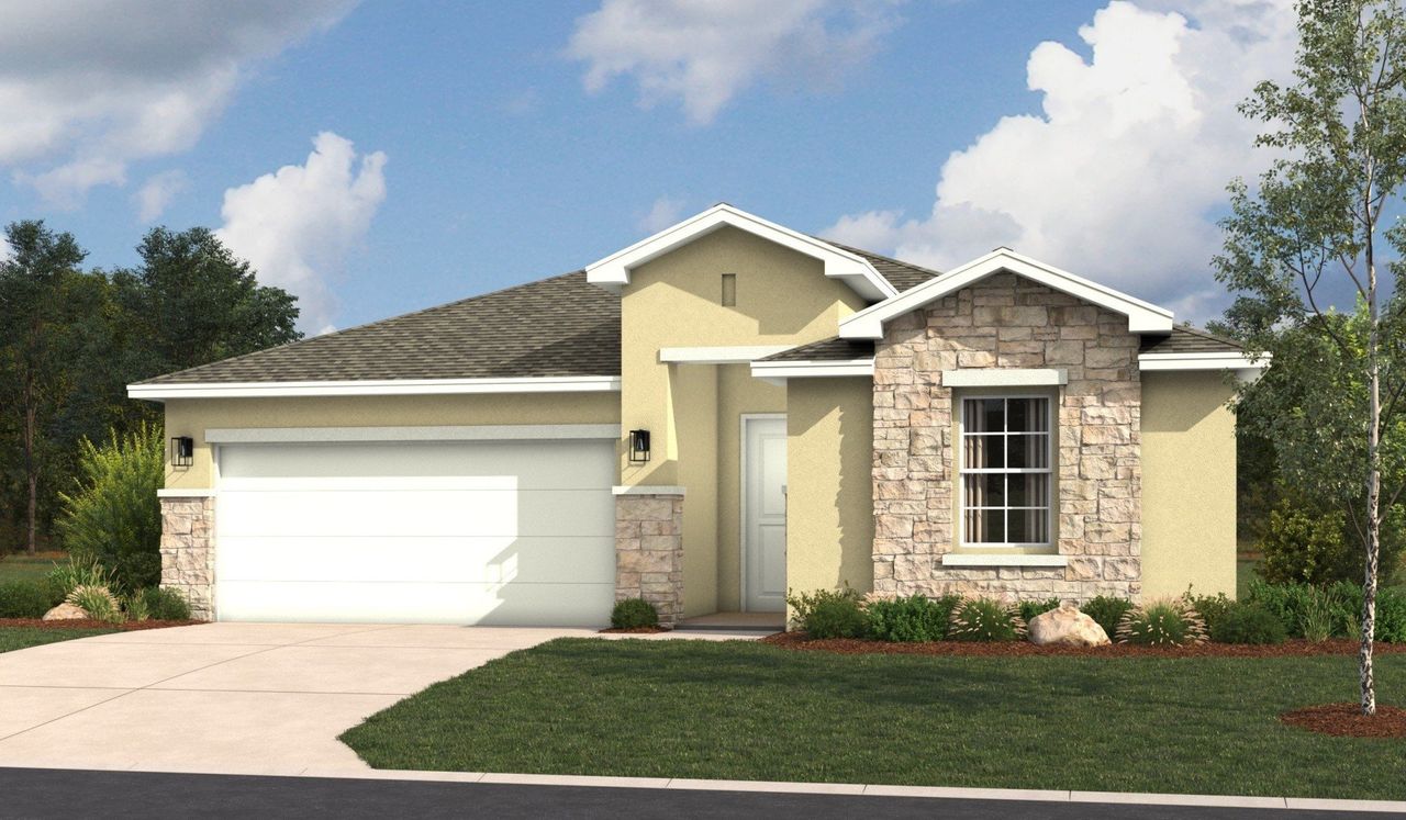 Representative exterior photo of a completed home built from the Abilene II by Hakes Brothers in Alberta Heights, Edinburg, TX (Image 2).