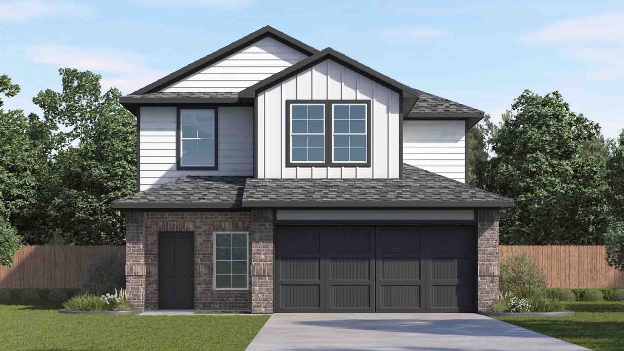 Representative exterior photo of a completed home built from the Hanna by D.R. Horton in Allison Park, Houston, TX (Image 2).