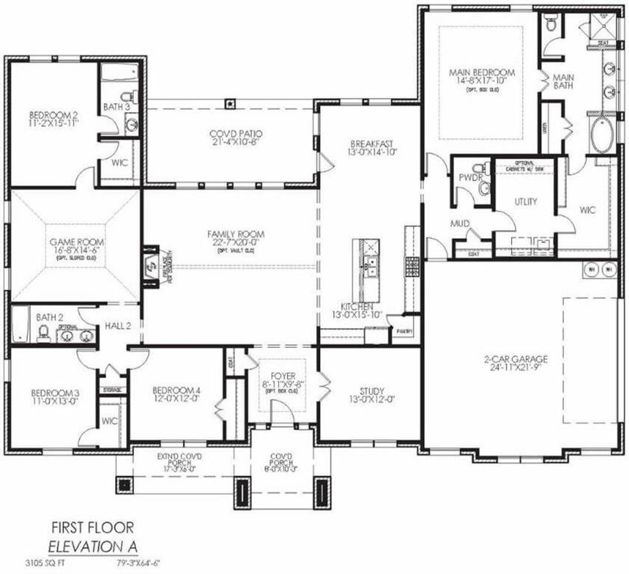 2D floor plan layout of this home in , Waxahachie, TX (Image 2).
