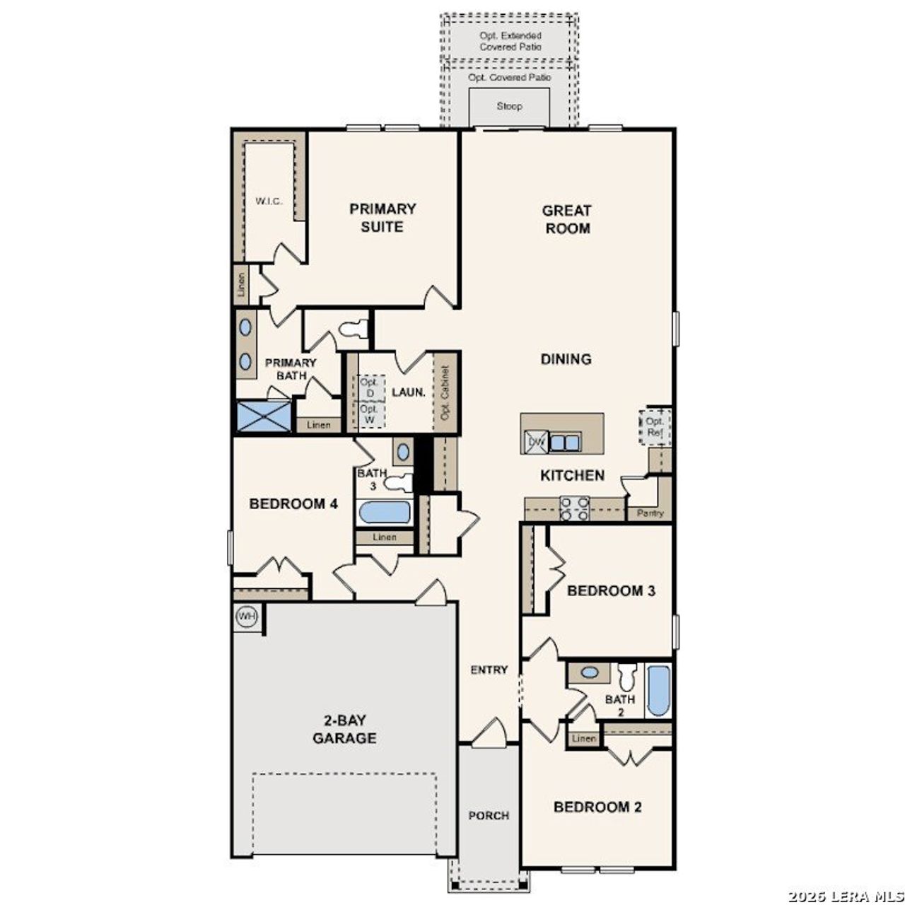 2D floor plan layout of this home in Cinco Lakes, San Antonio, TX (Image 2). 2D floor plan layout of this home in Cinco Lakes, San Antonio, TX (Image 2).