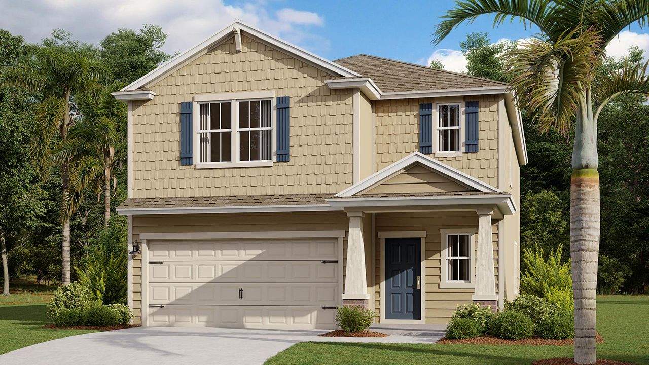 Representative exterior photo of a completed home built from the Sunnydale+ by D.R. Horton in Liberty Cove, Yulee, FL (Image 2).