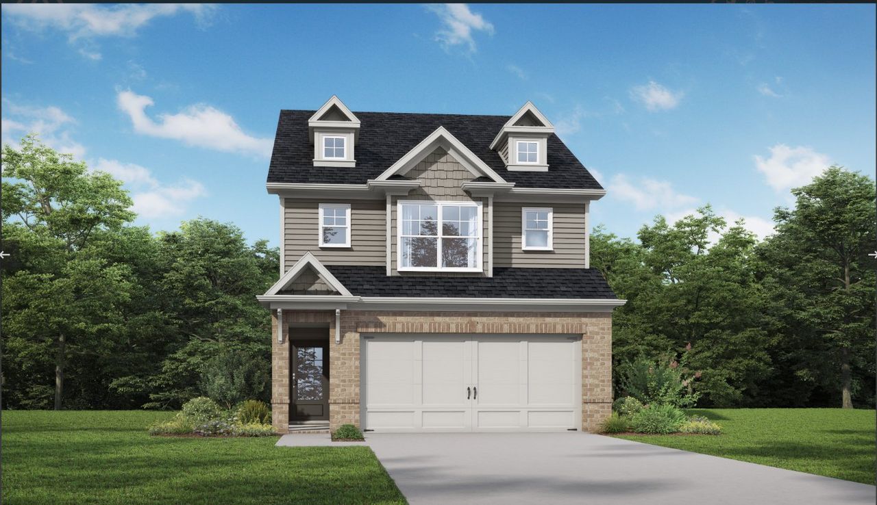 Representative exterior photo of a completed home built from the Cabot by McKinley Homes in Porter Reserve, Decatur, GA (Image 2). Representative exterior photo of a completed home built from the Cabot by McKinley Homes in Porter Reserve, Decatur, GA (Image 2).