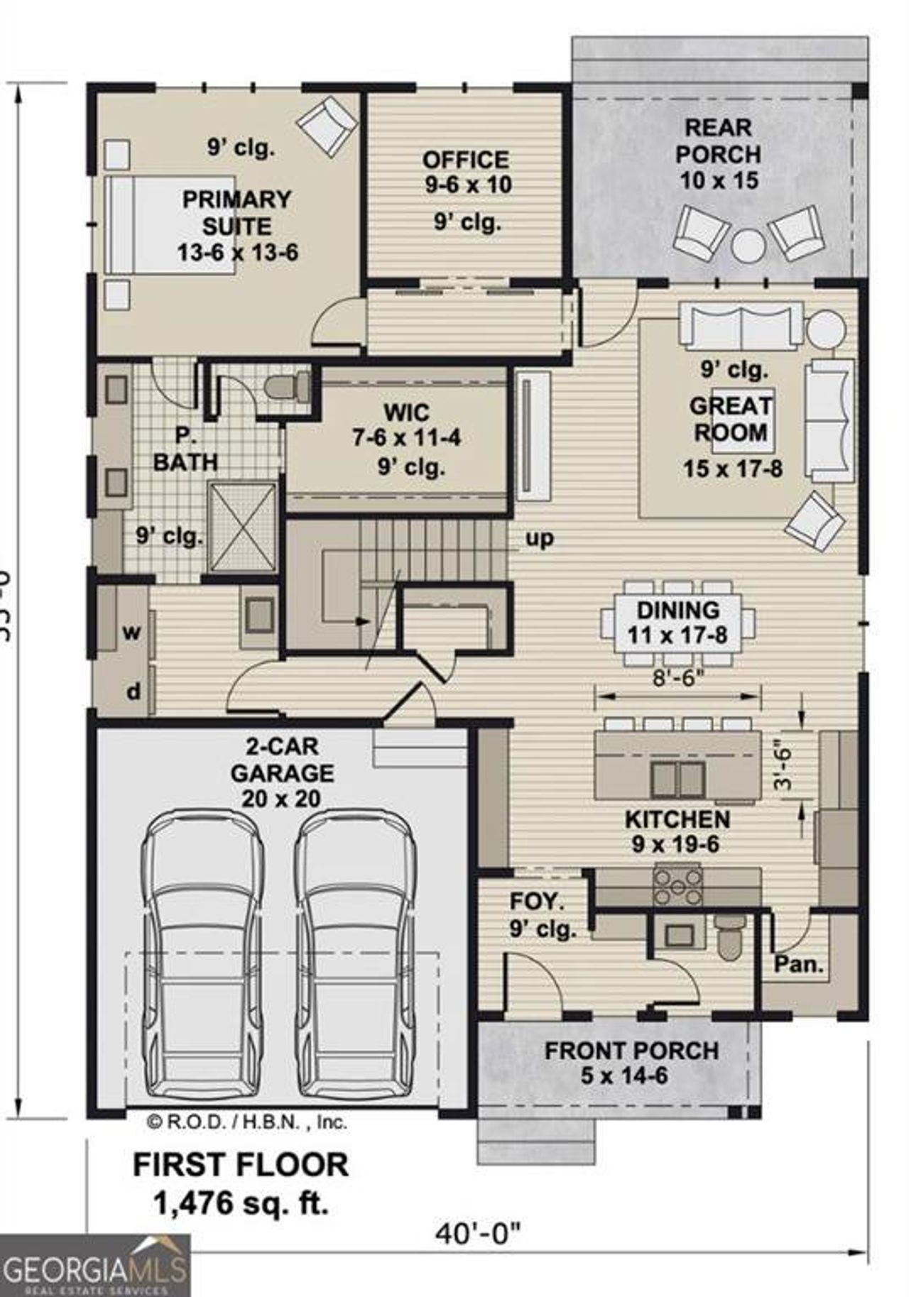 2D floor plan layout of this home in , Carrollton, GA (Image 2).