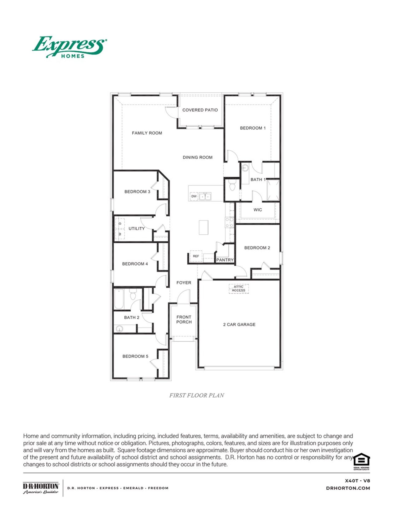 2D floor plan layout of this home in Woodcreek, Fate, TX (Image 2). 2D floor plan layout of this home in Woodcreek, Fate, TX (Image 2).