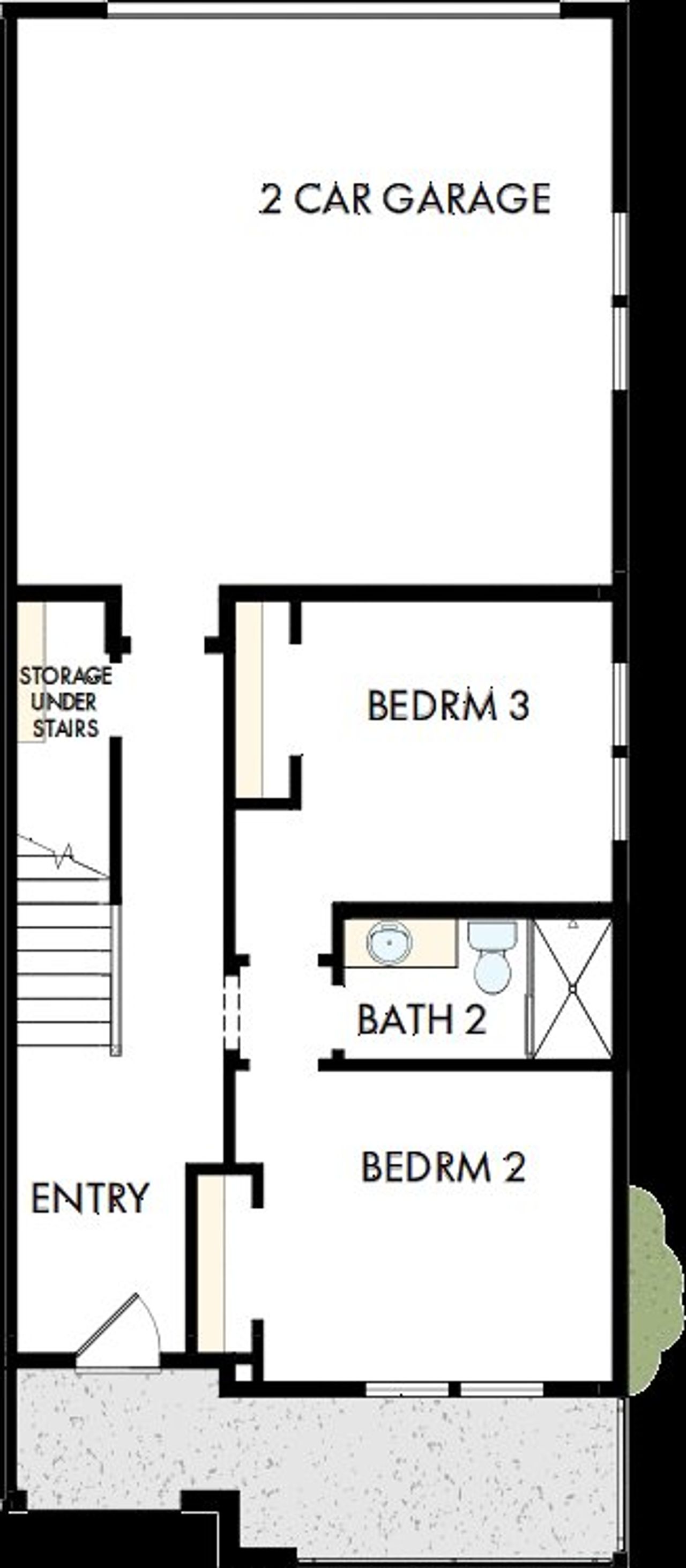 2D floor plan layout of this home in Sterling Ranch Heritage Collection, Littleton, CO (Image 2).