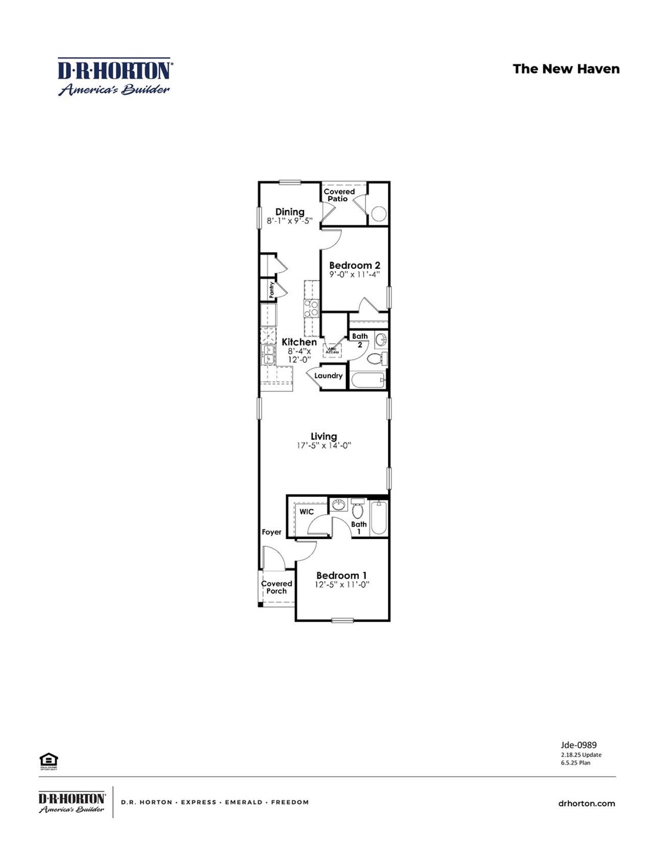 2D floor plan layout of this home in Fox Run, Supply, NC (Image 2).