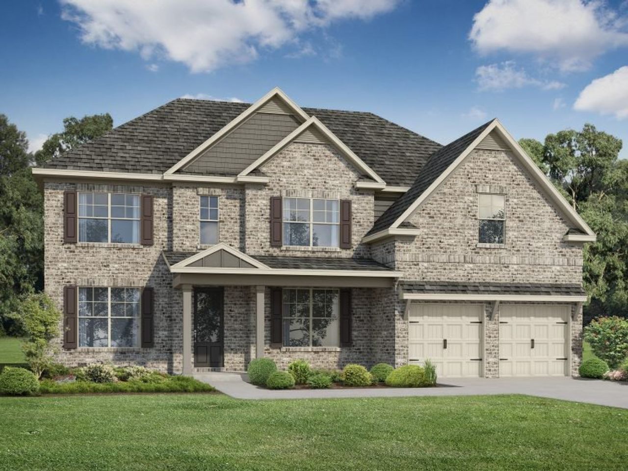 Representative exterior photo of a completed home built from the The Grayson by Stephen Elliott Homes in Ruby Creek Estates, Atlanta, GA (Image 2).