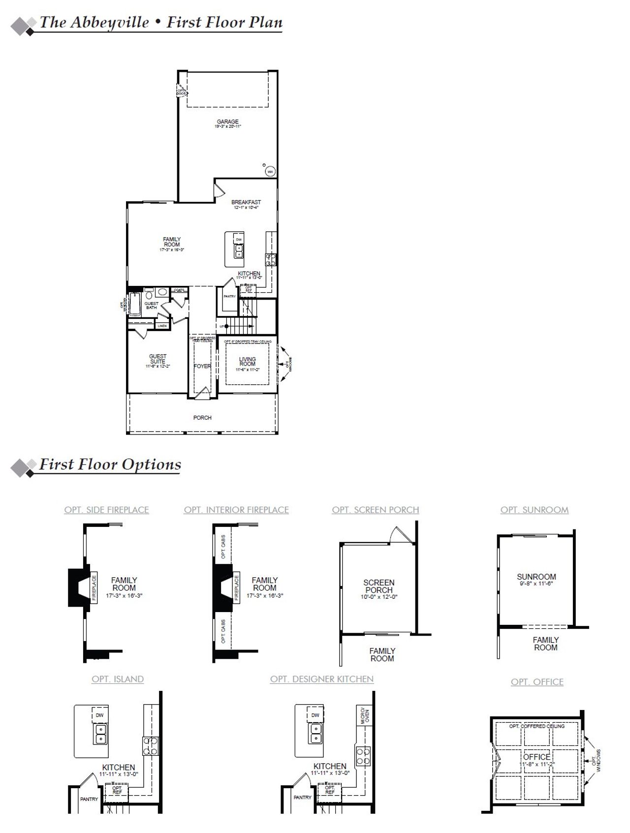 2D floor plan layout of this home in Marble Tree, Ball Ground, GA (Image 2).