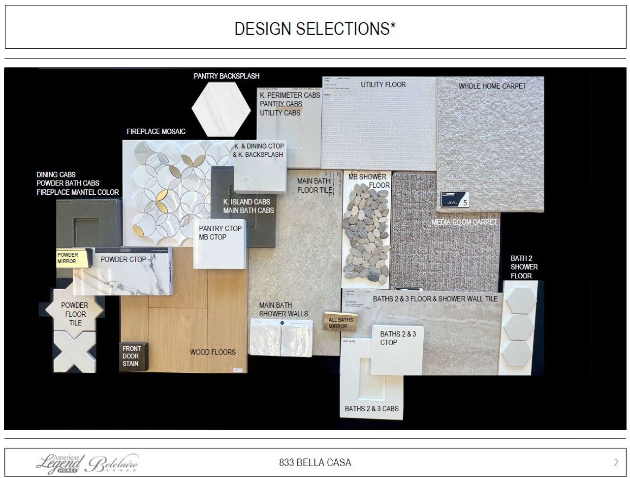 Representative photo of design selections for 833 Bella Casa