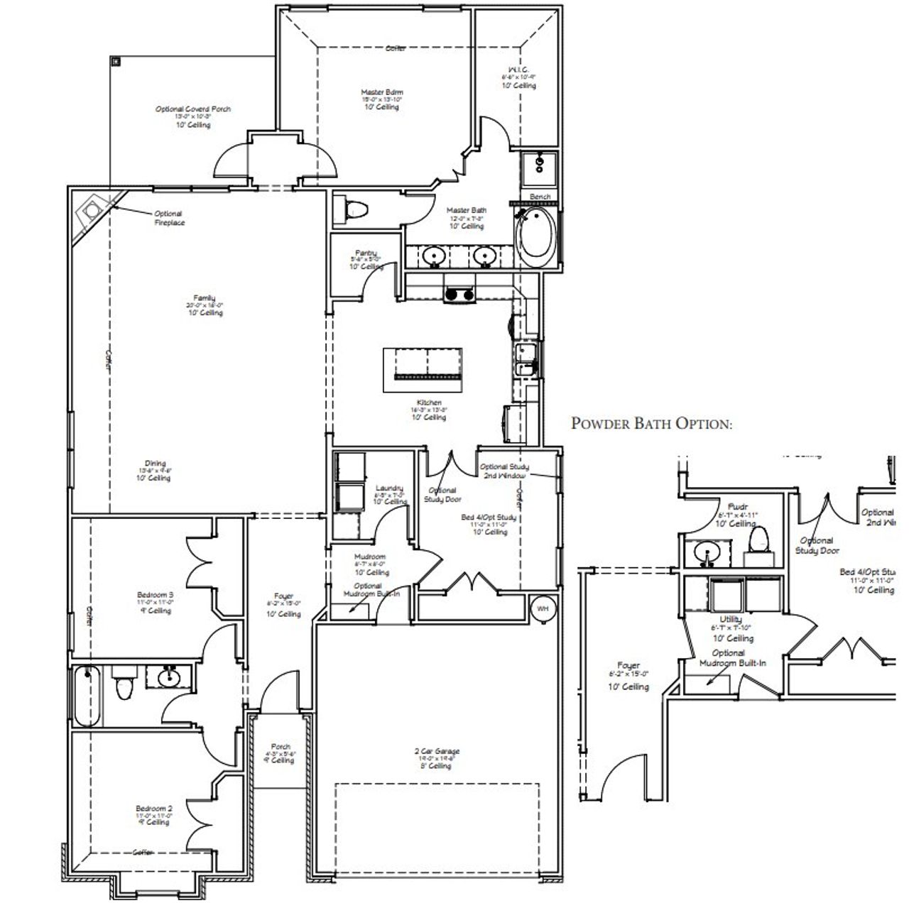 2D floor plan layout for the The Iris by Avonley Homes in Rudder Pointe, Bryan, TX (Image 2). 2D floor plan layout for the The Iris by Avonley Homes in Rudder Pointe, Bryan, TX (Image 2).