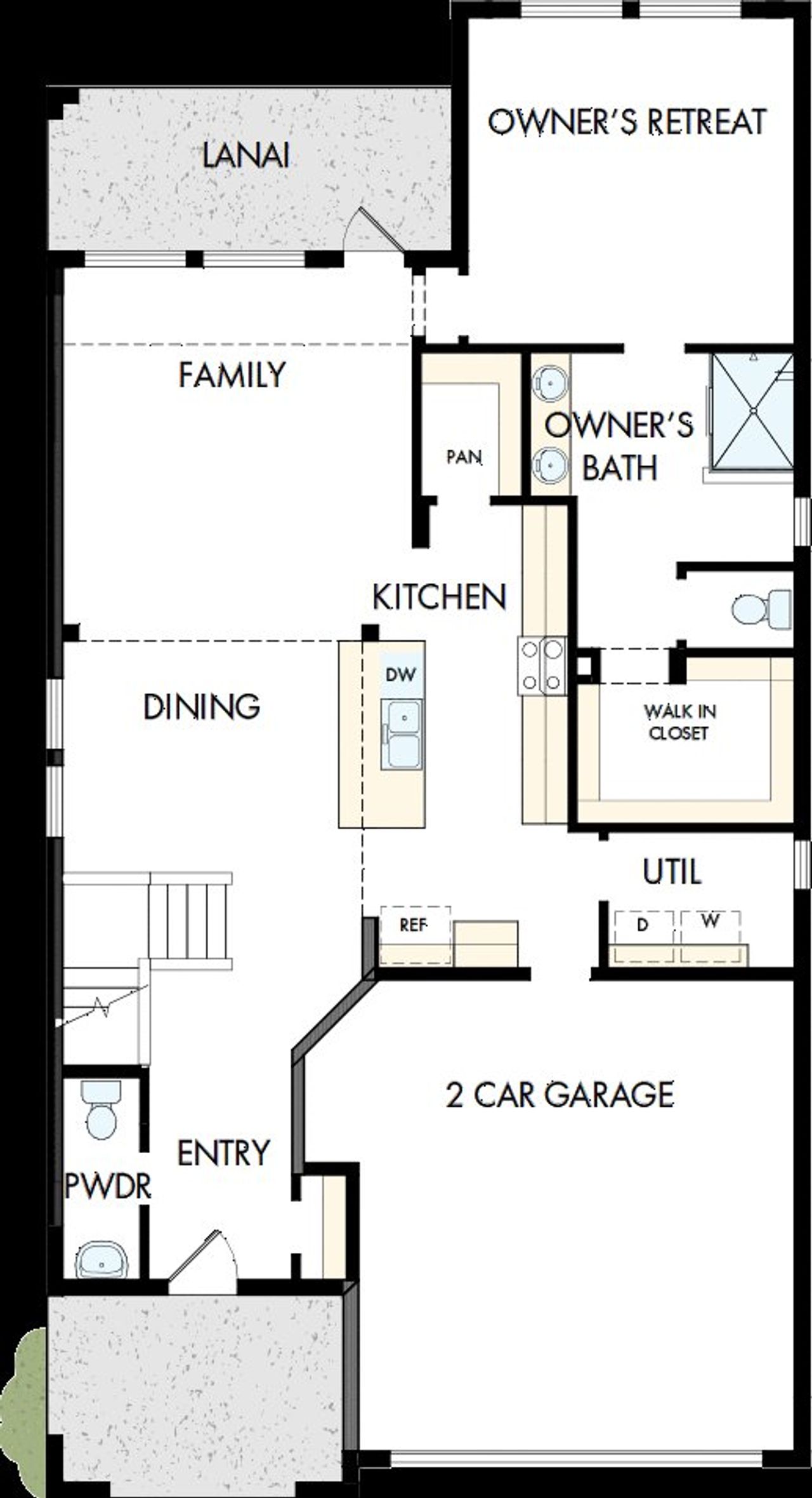 2D floor plan layout of this home in Soleta at Starkey Ranch –  Traditional Series, Odessa, FL (Image 2).