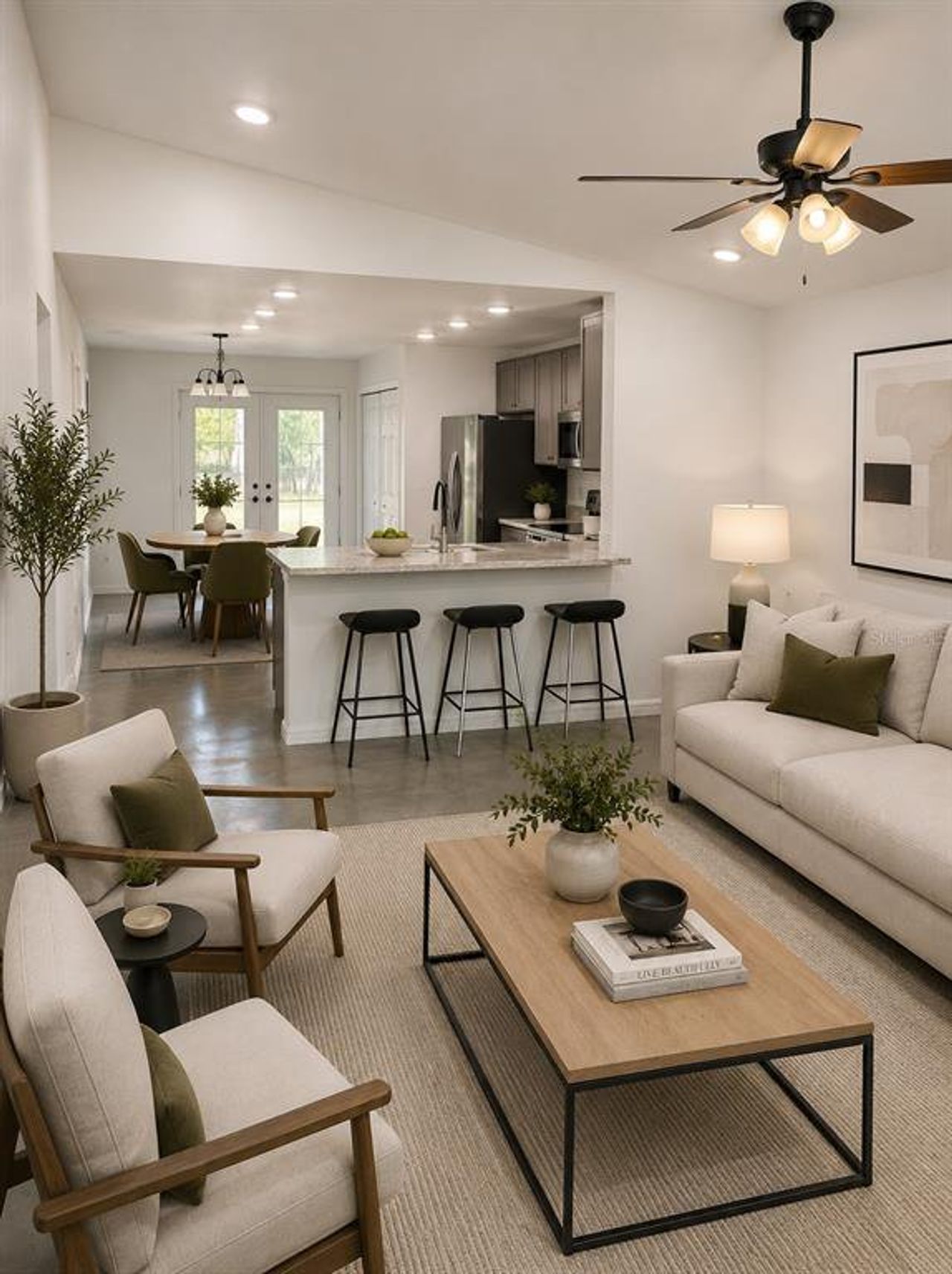 Furnished interior view inside a new home in , Auburndale (Image 2).
