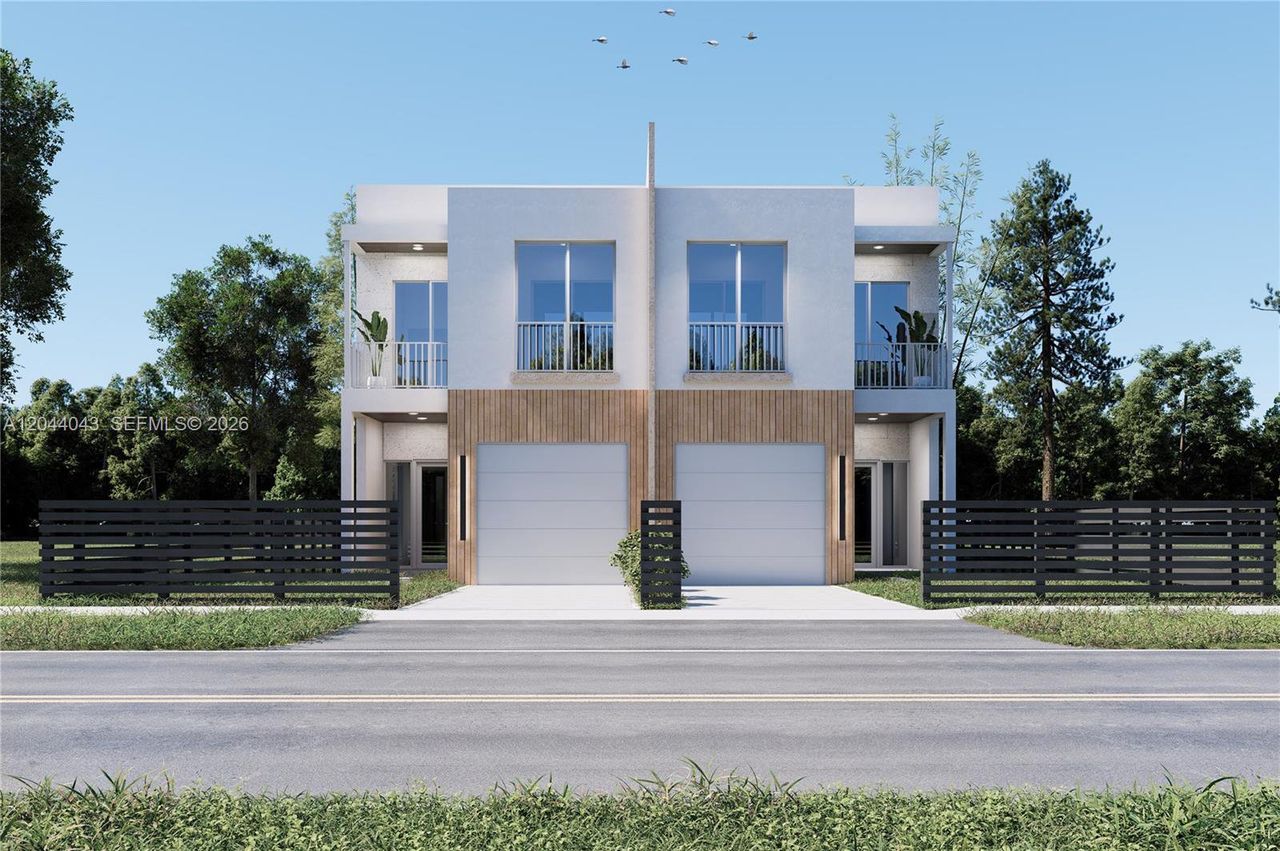Front exterior of a new home in , Miami, FL, highlighting curb appeal (Image 2). Front exterior of a new home in , Miami, FL, highlighting curb appeal (Image 2).