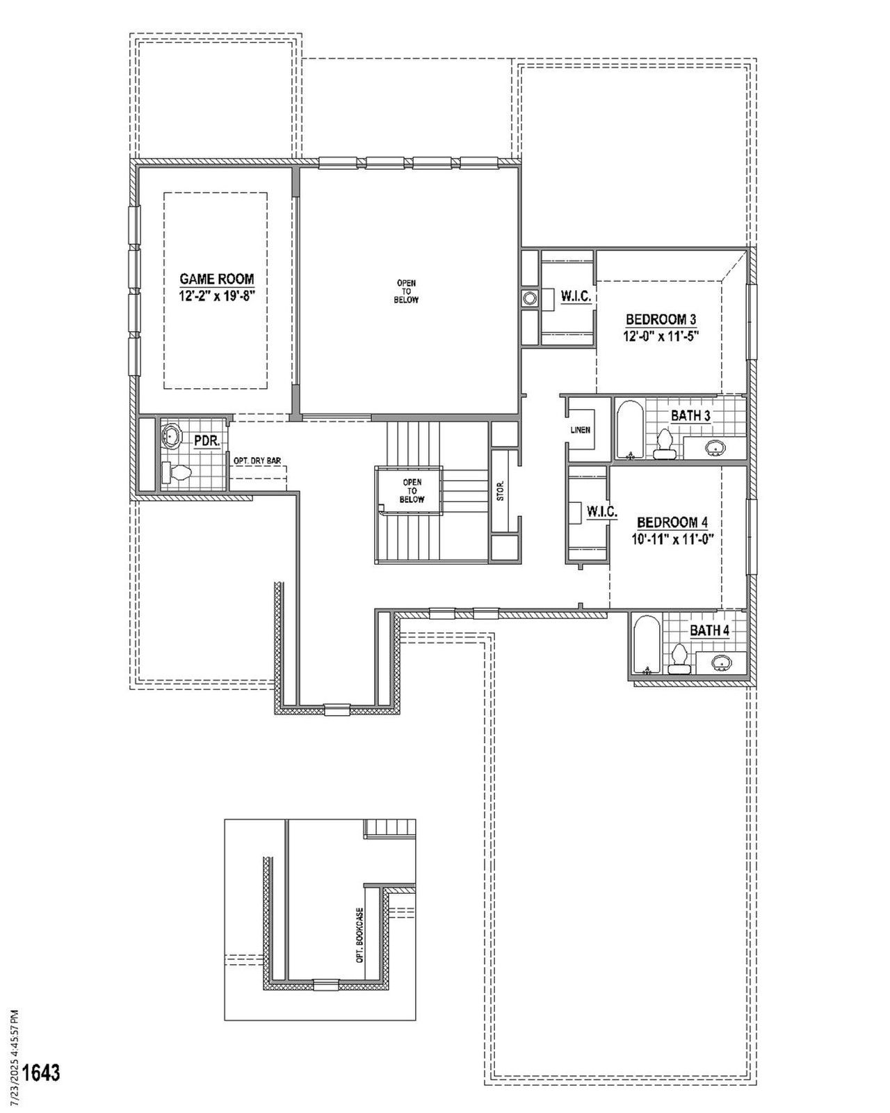 Plan 1643 2nd Floor Plan 1643 2nd Floor