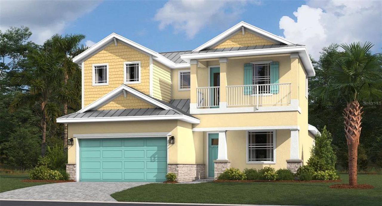 Front exterior of a new home in Beachview Cove, Ormond Beach, FL, highlighting curb appeal (Image 2). Front exterior of a new home in Beachview Cove, Ormond Beach, FL, highlighting curb appeal (Image 2).