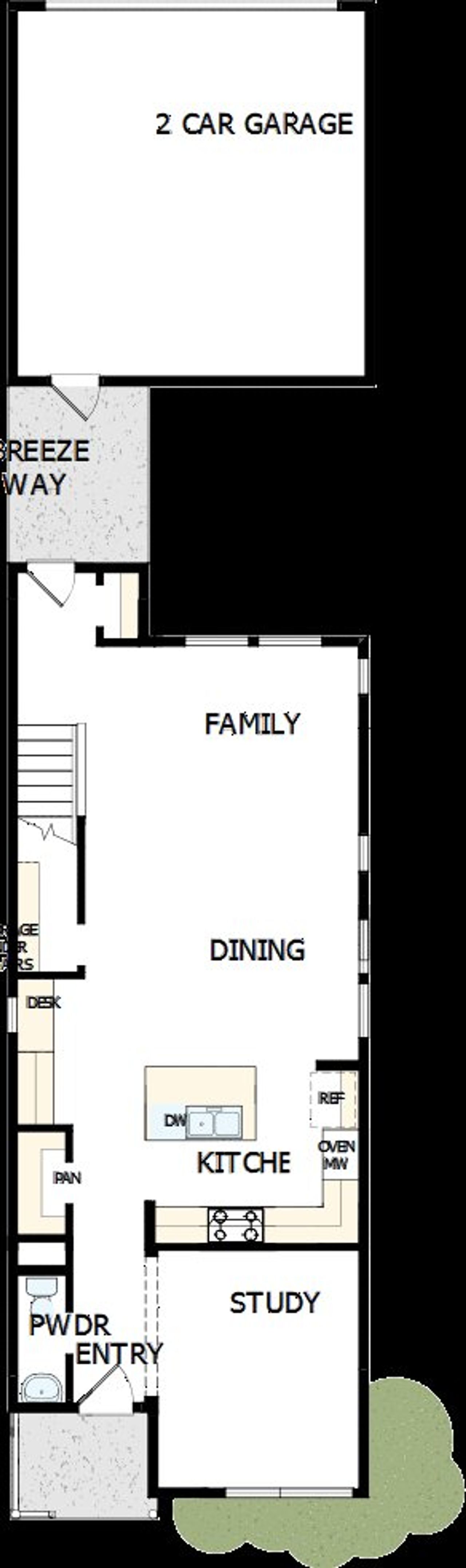 2D floor plan layout of this home in NoVi Chatham Park - The Mews Collection, Pittsboro, NC (Image 2).