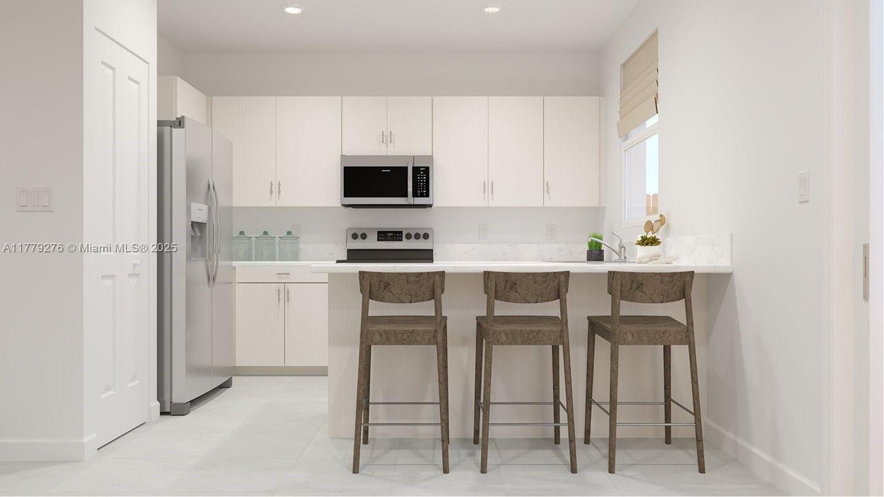 Furnished interior view inside a new home in Vivant, Miami (Image 2).